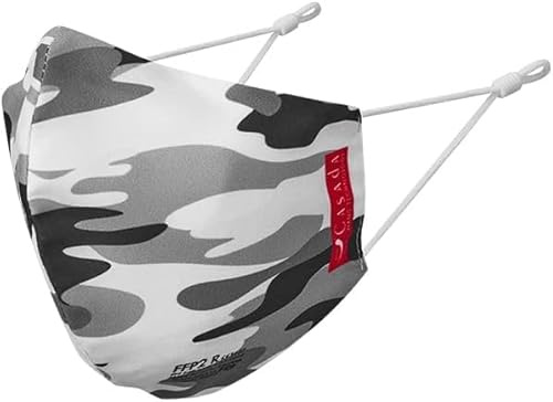 Casada FFP2 zertifizierte Nano-Maske-PRO camouflage ab 5er Set Gesichtsschutz Hygiene Schutzmaske Mehrwegmaske Mundschutz Wiederverwendbar Waschbar (20)