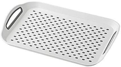 APT Serviertablett rutschfest Kunststoff Anti-Rutsch Tablett Camping 39,5x28,5x5,8cm