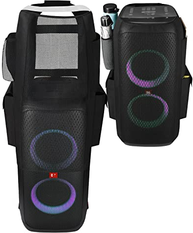 Hzycwgone Tasche für JBL PartyBox 310 - Tragbare Party Lautsprecher,PartyBox 310 Zubehör Ärmel Tragbar Schützend Weicher Speicher Staubschutzhülle (Schwarz)