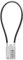SISAV Serrure à câble long de 30cm/12pouces avec cadenas à combinaison à 4 chiffres,câble de sécurité réinitialisable,pour bagages,valises,armes,casques - couleur argentée 1 Pièces