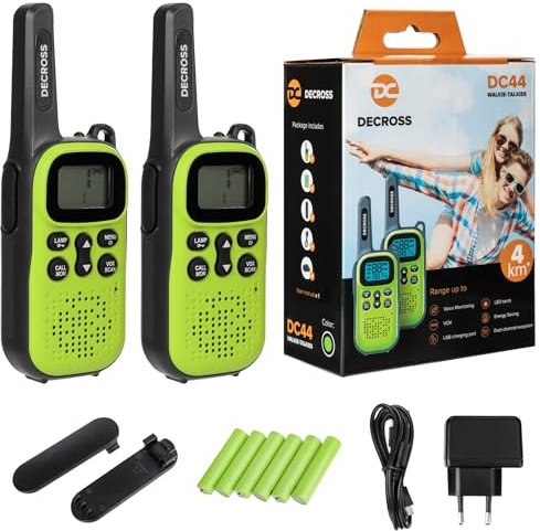 Portable radio station PMR PNI Decross DC44, 446MHz, 0.5W, 16CH, 800mAh NiMH, set of 2 pieces