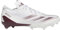 adidas Adizero - Botas de fútbol para hombre con tacos eléctricos, White Team Maroon 2 White, 46 EU