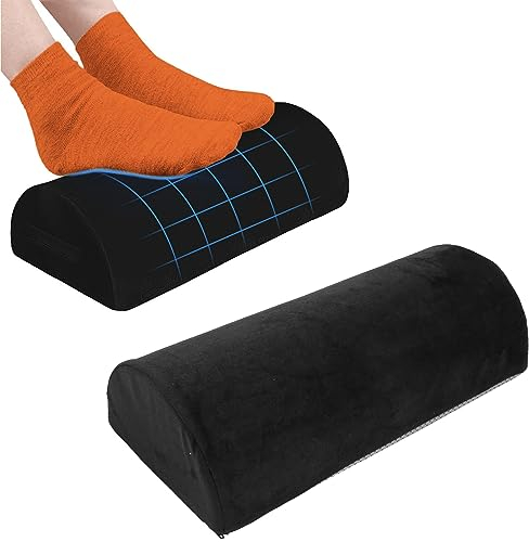 Almohada Semi Enrollable con Refuerzo de Media Luna, Almohada de Media Luna, Cojín de Apoyo Lumbar para el Tobillo, Rodilla Y Cuello, para Personas Mayores, Almohada de Elevación de Piernas de Espuma