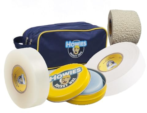 Howies Tape Set mit Wachs, Griptape Tasche, Stutzentape und Schlägertape weiß