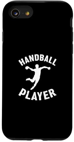 Hülle für iPhone SE (2020) / 7 / 8 Handball Silhouette Handballspieler