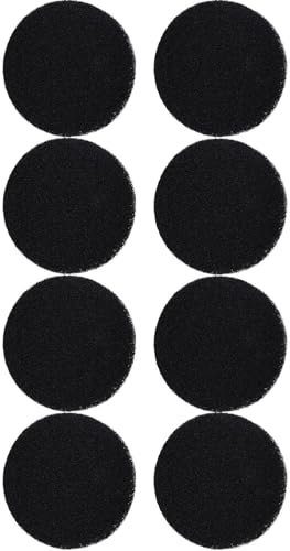 Daaxing 8/12PCS Activated Carbon Filter Cotton,Kitchen Compost Bin Charcoal Filter Replacement,Diameter Square 120 * 120MM, Round 160MM (Round,8PCS)