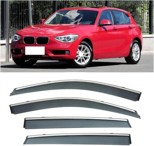 XSYing 4 Stück Windabweiser für BMW 116i 118i 2012-2018, vordere und hintere Windabweiser Sonnenblenden Regenabweiser
