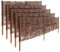 Creative Home Set di 5 Recinzioni in Vimini | 100 x 40 cm (+/- 1 cm) | Staccionate da Giardino per Delimitare Aiuole | Bordo Prato | Recinzione Decorativa | Ideale per il Giardino