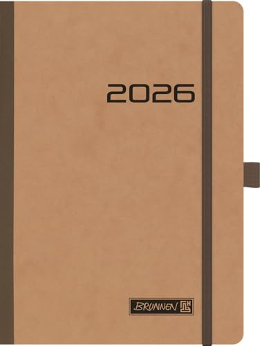 BRUNNEN Buchkalender Mod. 796 '26 | A5, Karton, braun