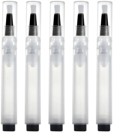 Brosse de stylo de peinture à retouche à remplissage 5pcs 6 ml peinture visible retouche stylo portable rechargeable pour murs armoires en bois armoires fenêtres portes
