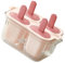 Molde para hacer helados con palillo de silicona de grado alimenticio, paletas caseras de doble capa, bandeja de cubitos de hielo, herramienta de cocina