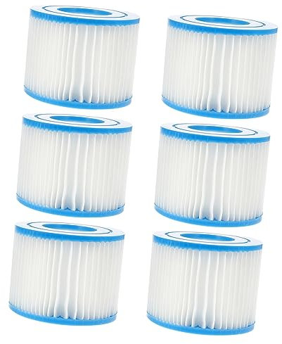 Toddmomy 6 Pièces Filtre de Piscine Type VI Remplacement pour Spa et Pompe de Piscine Compatible avec Bestway Filtre de Nettoyage
