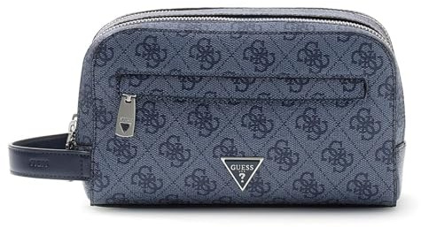GUESS Kulturbeutel Milano Necessaire Blue Denim blau