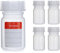 Octopus 5x 50 ml LDPE Wide-Mouth Bottles with Screw Caps - Empty Chemical & Laboratory Storage Containers for Kitchen or Hobby