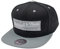 Mitchell & Ness Box 2 Tone Logo - Flat Visor Snapback Basecap, Red-Black