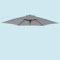 Green Bay Replacement Fabric Garden Parasol Canopy Cover for 2.5m 6 Arm Parasol - Grey