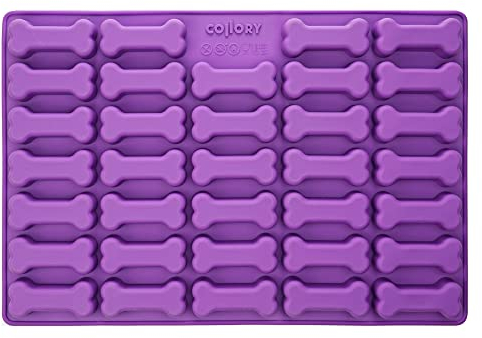 Collory große Knochen (7cm) Silikon Backform, Knochenbackform für Hundekekse und Hundeleckerlies, Pralinenform, Antihaftend und Lebensmittelecht (BPA-Frei)
