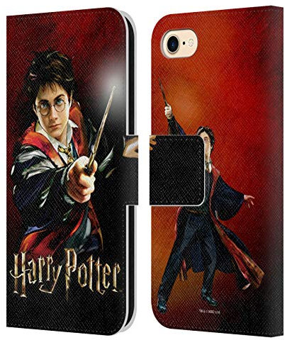 Head Case Designs Officially Licensed Harry Potter Harry Portrait Prisoner Of Azkaban II Leather Book Wallet Case Cover Compatible With Apple iPhone 7/8 / SE 2020 & 2022