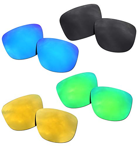 SOODASE Für Oakley Holbrook R Sonnenbrillen Blau/Schwarz/Gold/Grün Polarisierte Ersatzgläser