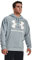 Under Armour Mens Fleece Tops Men's Ua Rival Fleece Big Logo Hoodie, Harbor Blue, 1357093-465, LG