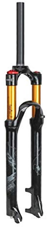 LYYCX Fourche VTT Suspendue 26 27.5 29 Velo Air Fourches Avant Noir (Color : Manual Lockout, Size : 26 inches)