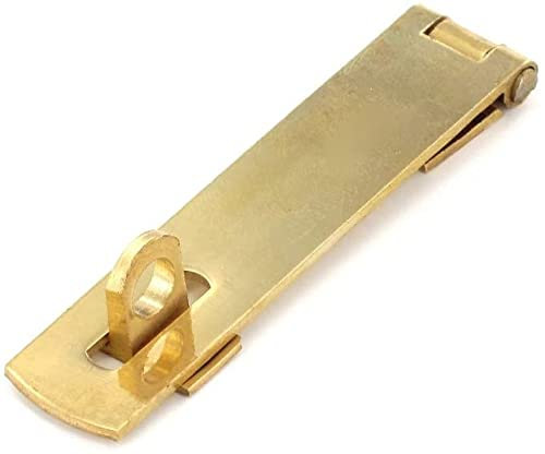 Merriway BH07773 Moraillon et agrafe en laiton poli et laqué, 10,2 cm, doré