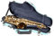 Crossrock Fiberglas Alt-Saxophonkoffer – Inklusive Zubehörtasche, abnehmbaren Schultergurten, TSA-Schloss – Hellblau (CRF1020ASLB)