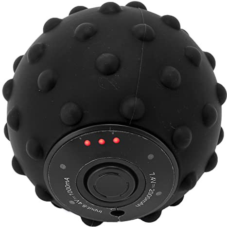 Vibrierender Massageball, Vibrierender Massageball für Muskeln und Fitness, Fitness-Yoga-Massagerolle, Muskelentlastung für Rücken, Nacken, Schultern