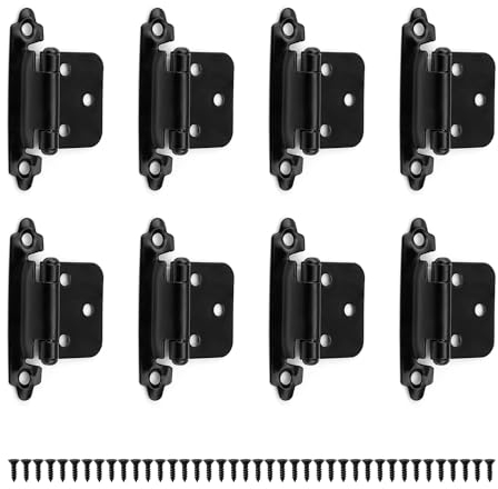 8 Piezas Bisagra Piano, JANDH 1,4 mm Bisagras Tope Plegables Espesor, Bisagras con 40 Tornillos, Adecuada Para Puertas Fijas, Puertas de Entrada, Puertas de Dormitorio