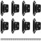 8 Piezas Bisagra Piano, JANDH 1,4 mm Bisagras Tope Plegables Espesor, Bisagras con 40 Tornillos, Adecuada Para Puertas Fijas, Puertas de Entrada, Puertas de Dormitorio