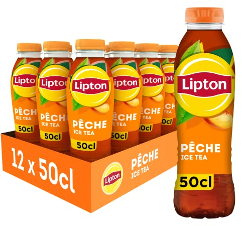 Lipton Ice Tea Pêche 50cl - Lot de 12