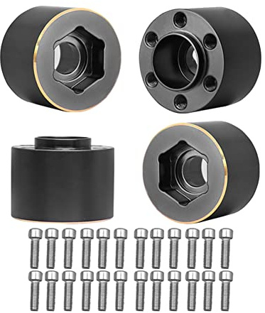 ISTOVO 4pcs Messing RC Crawler Rad Hex Nabe Erweiterte Adapter für 1/10 RC Crawler 1.9 2.2 Felge Axial 10 4 15mm