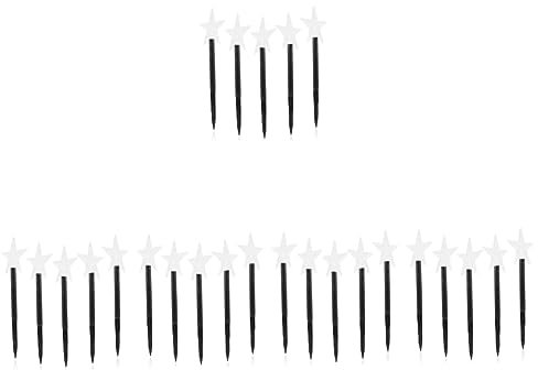 Housoutil 25 Stück Led-Party-Weihnachtsdekor-Lichter Wegbeleuchtung Dekorationen Landschaft Angetriebene Terrasse Hof Urlaub Outdoor Gartenstecker Weihnachtszubehör Für