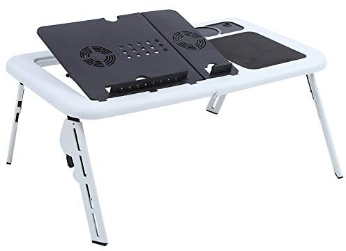 Folding Laptop Desk Stand with Sliding Keyboard Tray - Portable Car Bed Sofa Table Tray, and Durable for Convenience