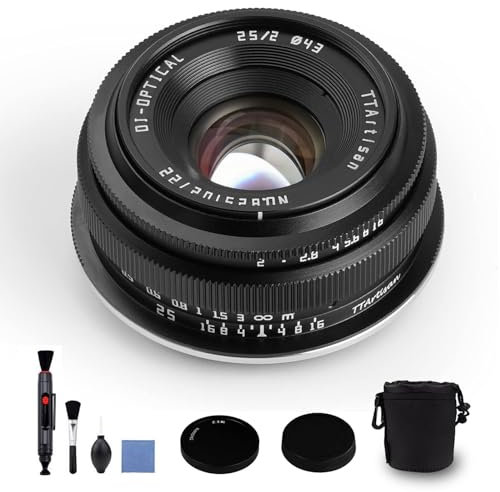 TTArtisan 25mm F2 Z-Monture Objectif Grand Angle Fixe Manuel à Grande Ouverture APS-C, pour Nikon Monture appareils Photo Z Z50 ZFC Z30 Z5 Z6 Z7 Z6II Z7II Z9