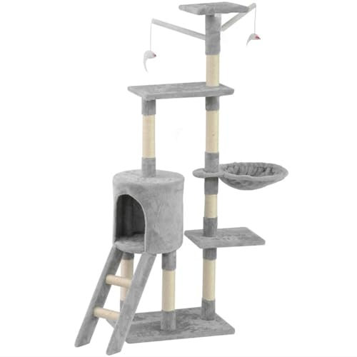 Gr8 Home Cat Tree Activity Centre Scratching Climb Post Climbing ladder Jumping Sleeping Hammock Pet Kitten Play Toy Floor Stand