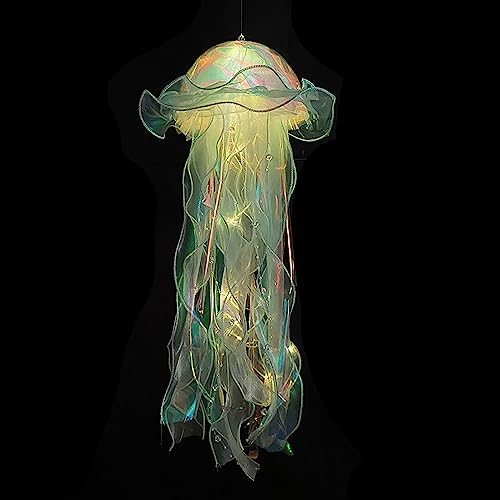 Finished Jellyfish Lamp, New Year's Eve Gadget, New Year's Eve Gadget, Decoration, Room Decoration, Desktop Gadget Friendship Gifts for Women, Bedroom, Bathroom, Kitchen, Hallway, Stairs
