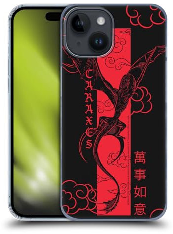 Head Case Designs Licenza Ufficiale House of The Dragon: Television Series Carassi Volanti Anno del Drago Custodia Cover Dura per Parte Posteriore Compatibile con Apple iPhone 15