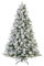 KLULK Albero Di Natale Innevato Con Pigne Ortisei H 240 Cm x D. 152 Cm, Apertura Ad Ombrello, Molto Folto, Ignifugo, 12 Anni Di Garanzia, Base A Croce In Metallo, Ecologico PVC, Effetto Realistico