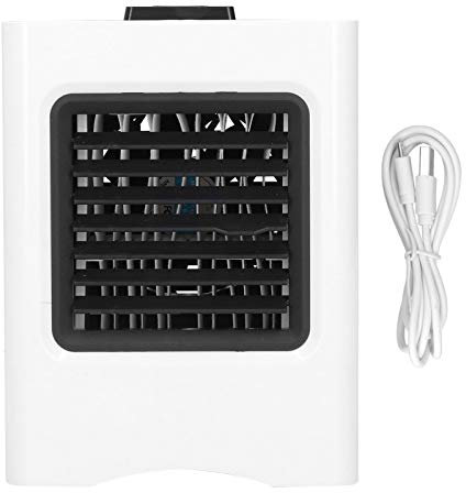 Tyenaza Black Mini USB Air Cooler, Small Portable Refrigeration Air‑Conditioning Fan for Home