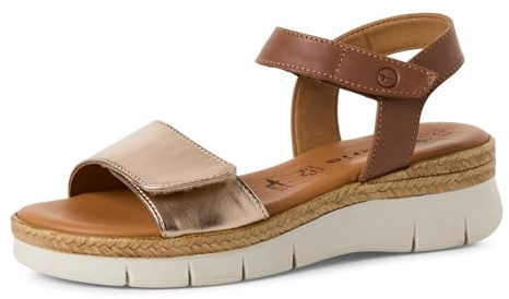 Tamaris Damen Klassische Ballerinas, Frauen Flats,Comfort Lining,TOUCHit-Fußbett,Slip-ons,klassisch elegant,Ballerinen,Cognac Comb,41 EU