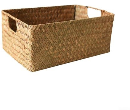 Mehrzweck-Rattankorb, handgewebt, geeignet für Pflanzen, Aufbewahrung und Verschenken (Nr. 1)