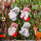 Mini Nikolausstrumpf Weihnachtsstrumpf Set, 4er Set Nikolaussocken Deko Nikolausstiefel Zum Befüllen, Weihnachtssocken Für Kamin, Weihnachtsbaum, Wand, Treppe Weihnachtsdeko (Stil B)