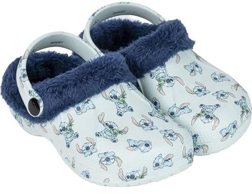CERDÁ LIFE'S LITTLE MOMENTS | Zapatillas de Casa Zueco Borreguillo Stitch – Cómodas y Antideslizantes con Forro Suave para Fans de Disney
