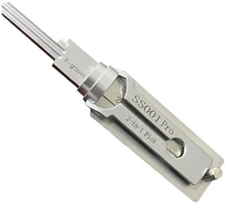 GUTERTOP Stainless Steel Master Key Decoder, Schlossknacker Werkzeug, SS001 Pro Schlüssel Decoder aus Edelstahl, Auto Lock Pick