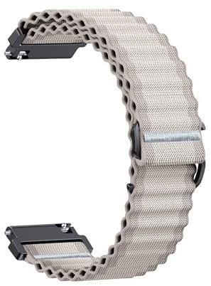 Cinturino 20mm Nylon Compatibile con Samsung Galaxy watch 7 6 5 4 FE 40mm 44mm per Orologio Uomo Donna, per Cinturino Garmin Venu SQ/SQ 2/Forerunner 245/Vivoactive 3/Galaxy Watch 5 Pro