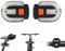 LeuKoles Zwei-Lampen-Split Fahrrad Blinker Fahrrad Rücklicht 5 Modi USB Wiederaufladbare Blinker Fahrrad Fernbedienung IPX4 Wasserdicht für Mountainbikes Rennräder E-Scooter