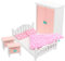 Zerodeko Muebles Casa Muñecas 1:12 Decoración Navideña Sillas Miniatura Accesorios