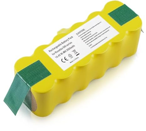 PUGASR Batteria di ricambio da 14,4 V, 3500 mAh, per Roomba R3 500 600 700 800 900 Series 500 510 531 535 540 550 552 560 570 580 595 610 620 0 660 700 760 770 780 790 800 870 880 900