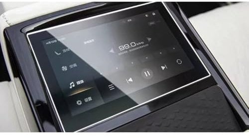 VVBNIN Kompatibel Mit GWM Für Tank 500 2023 2024, Auto-LCD-Bildschirm, Navigation, GPS-Schutz Und Armaturenbrett-Zubehör, Gehärtete Glasfolie GPS Navi Bildschirmfolie(Rear PAD)
